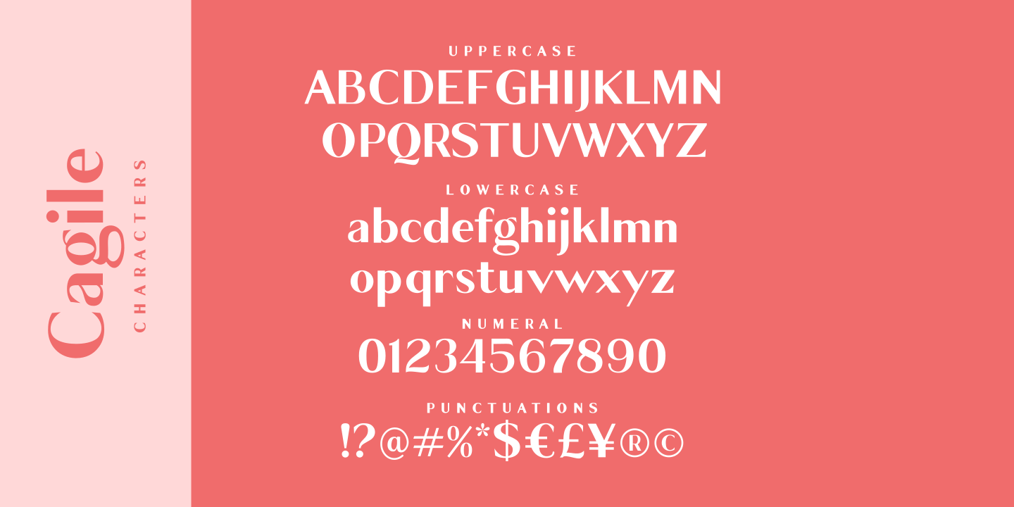 Cagile SemiBold Italic Font preview